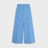 Long Docks-broek van diagonaal geweven wol