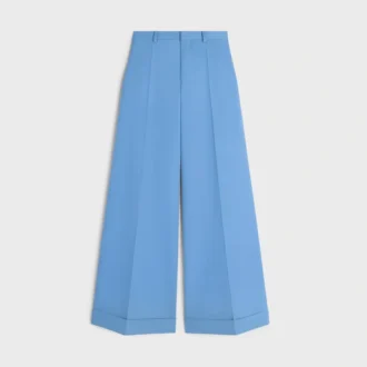 Long Docks-broek van diagonaal geweven wol