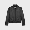 Losvallend blousonjack van zacht lamsleer