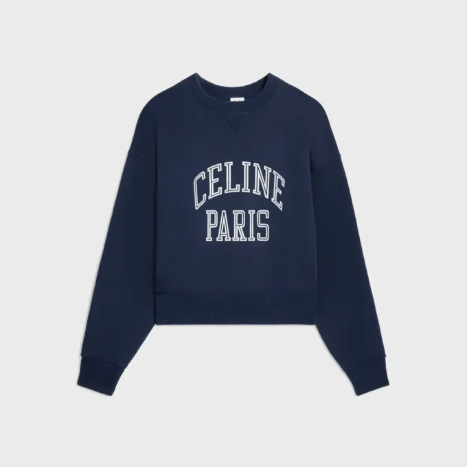 Losvallend sweatshirt van katoenfleece
