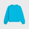 Losvallend sweatshirt van katoenfleece