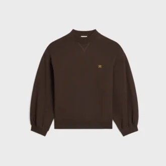 Losvallend sweatshirt van katoenfleece