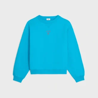 Losvallend sweatshirt van katoenfleece