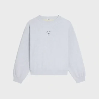 Losvallend sweatshirt van katoenfleece