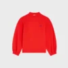 Losvallend sweatshirt van katoenfleece