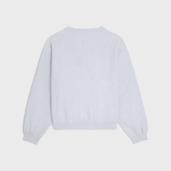 Losvallend sweatshirt van katoenfleece