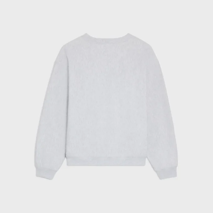 Losvallend sweatshirt van katoenfleece