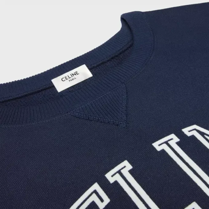 Losvallend sweatshirt van katoenfleece