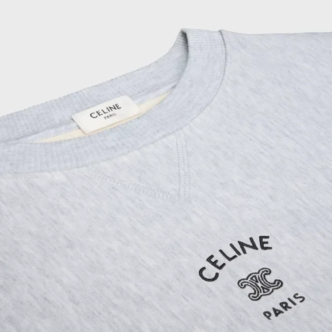 Losvallend sweatshirt van katoenfleece