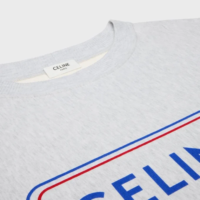 Losvallend sweatshirt van katoenfleece