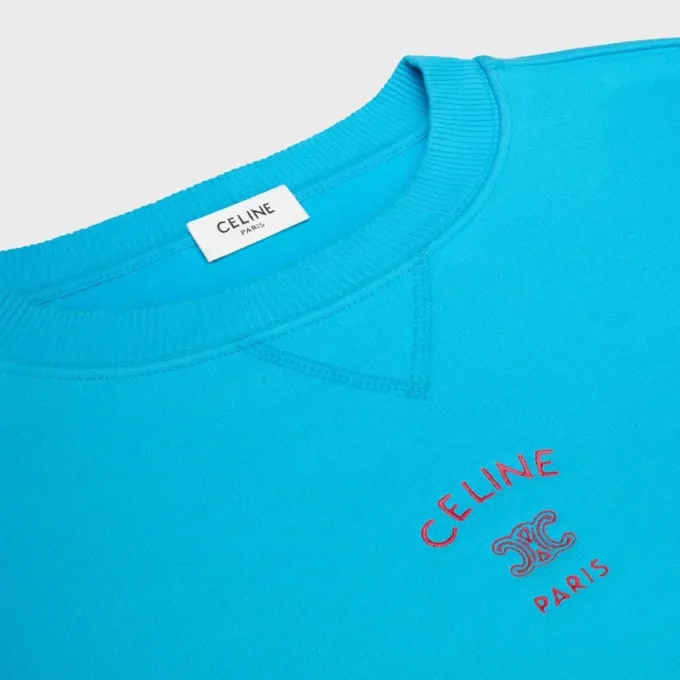Losvallend sweatshirt van katoenfleece