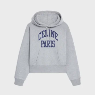 Losvallende hoodie van katoenfleece