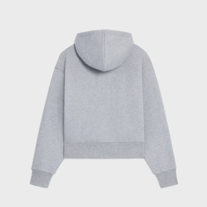 Losvallende hoodie van katoenfleece