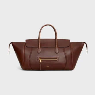 Luggage van soepel, glanzend lamsleer