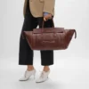 Luggage van soepel, glanzend lamsleer