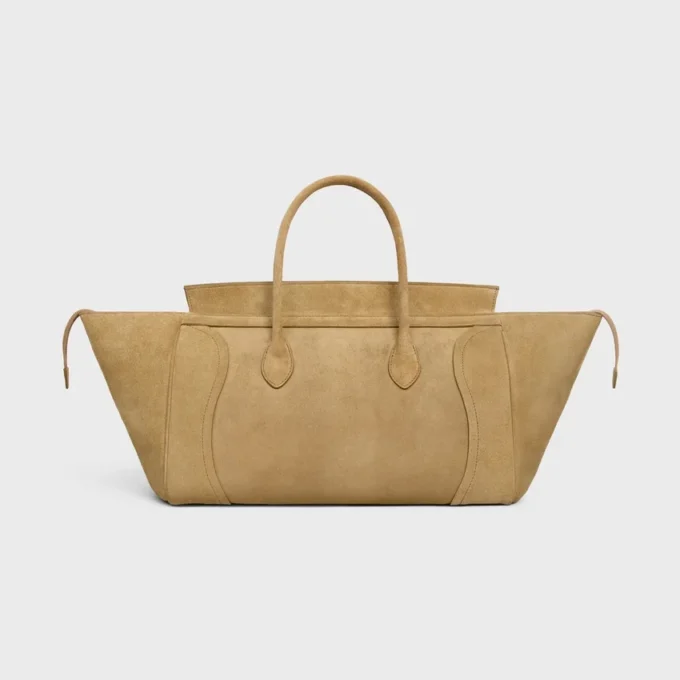 Luggage van suède kalfsleer