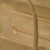 Luggage van suède kalfsleer