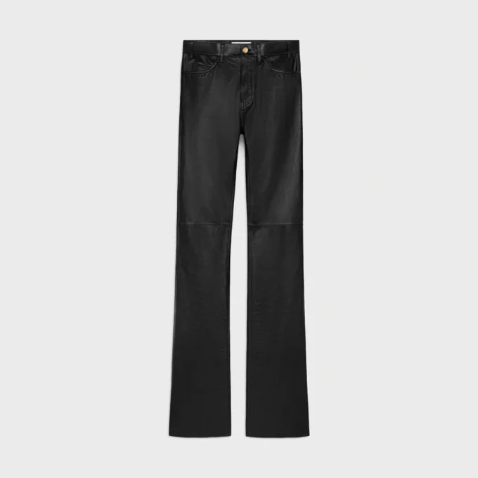 Lulu-jeans van zacht lamsleer