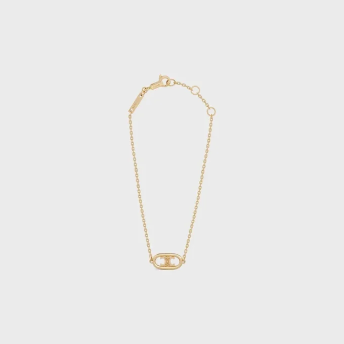 Maillon Triomphe-armband in geelgoud