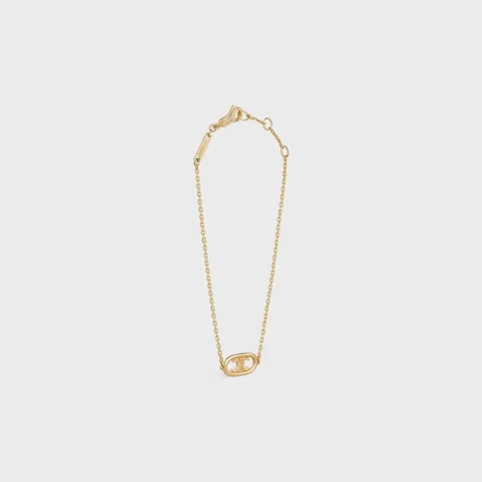 Maillon Triomphe-armband in geelgoud
