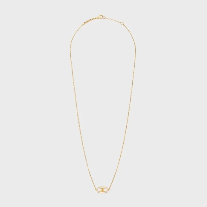 Maillon Triomphe ketting in geelgoud en diamanten