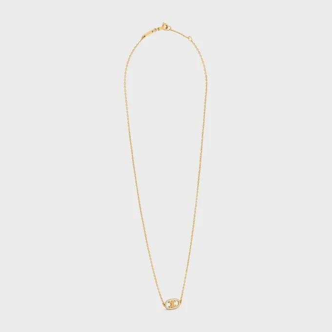 Maillon Triomphe ketting in geelgoud en diamanten