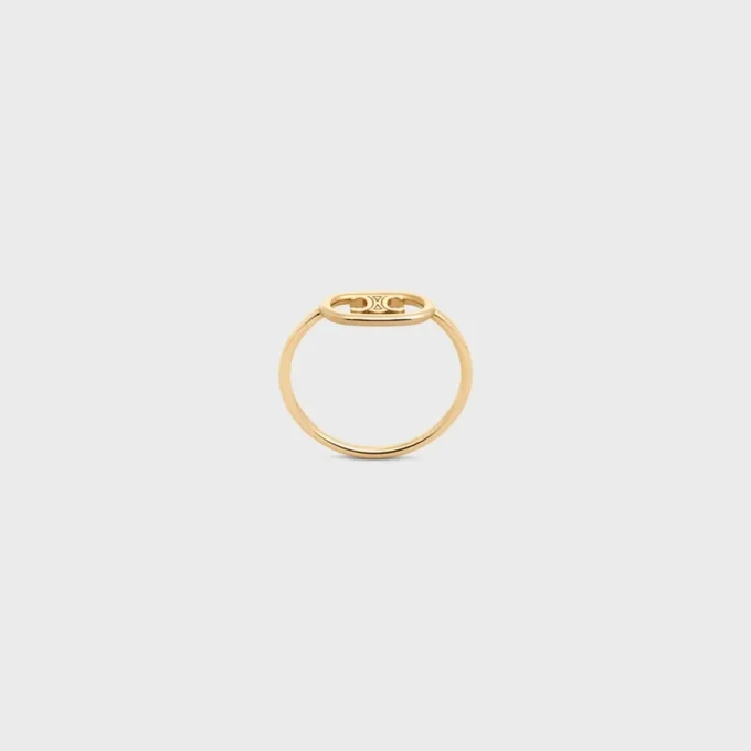 Maillon Triomphe-ring in geelgoud