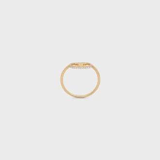 Maillon Triomphe-ring in geelgoud en diamanten