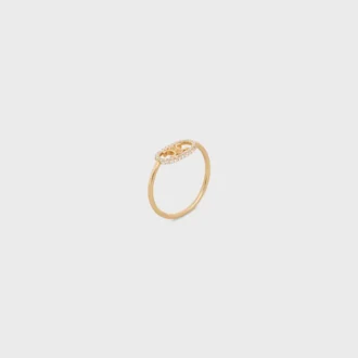 Maillon Triomphe-ring in geelgoud en diamanten