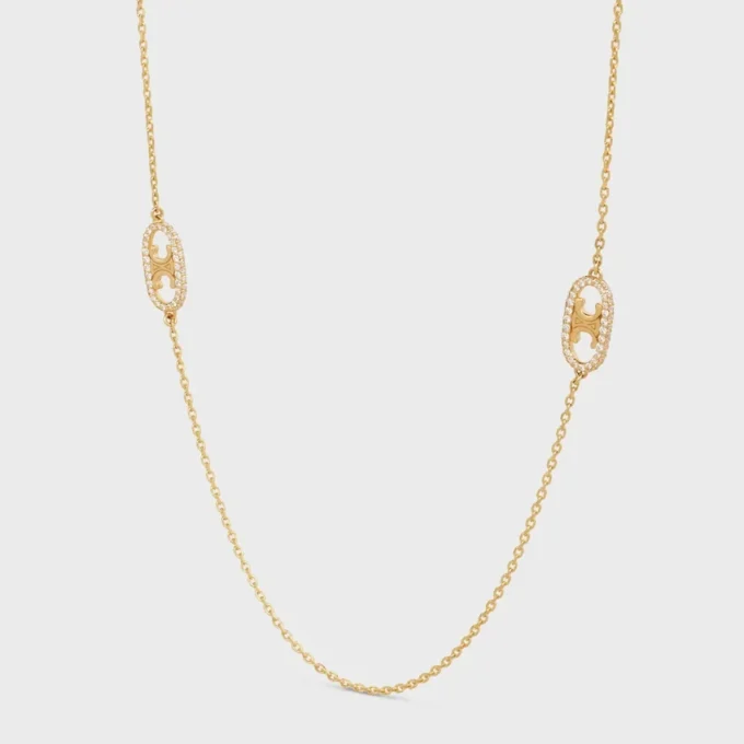 Maillon Triomphe Sautoir in geelgoud en diamanten