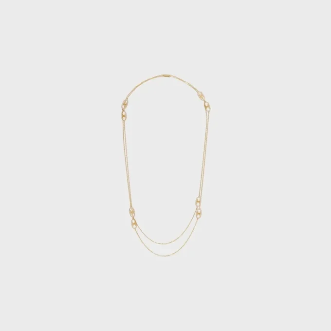 Maillon Triomphe Sautoir in geelgoud en diamanten