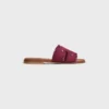 Marina Mule van canvas met franjes