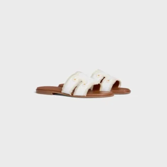 Marina Mule van canvas met franjes