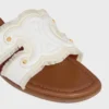 Marina Mule van canvas met franjes
