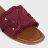 Marina Mule van canvas met franjes