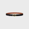 Medium 25 mm omkeerbare CELINE Alix-riem  van taurillon en natuurlijk kalfsleer