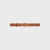 Medium 25 mm omkeerbare CELINE Alix-riem  van taurillon en natuurlijk kalfsleer