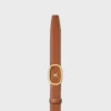 Medium 25 mm omkeerbare CELINE Alix-riem  van taurillon en natuurlijk kalfsleer