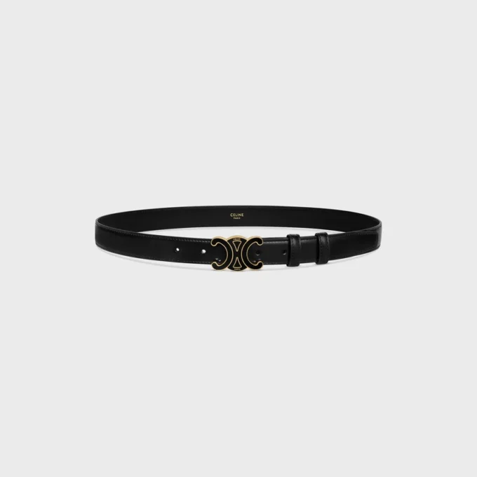 Medium 25 mm Triomphe-riem van taurillonleer