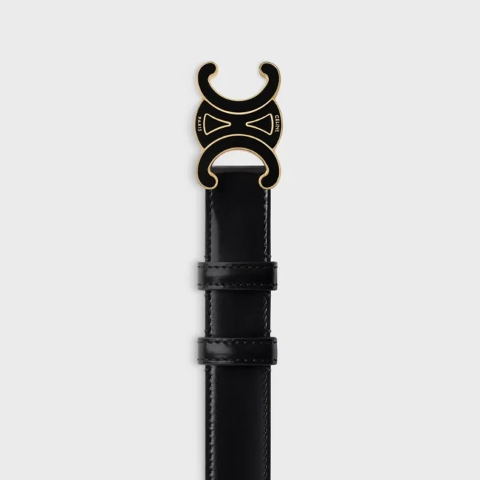 Medium 25 mm Triomphe-riem van taurillonleer