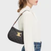 Medium Ava Triomphe-tas van Triomphe Canvas en kalfsleer