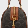 Medium Boston van Triomphe Canvas en kalfsleer