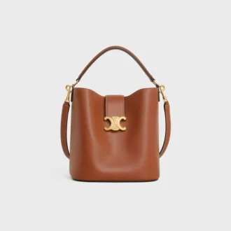 Medium Bucket Louise van glad kalfsleer