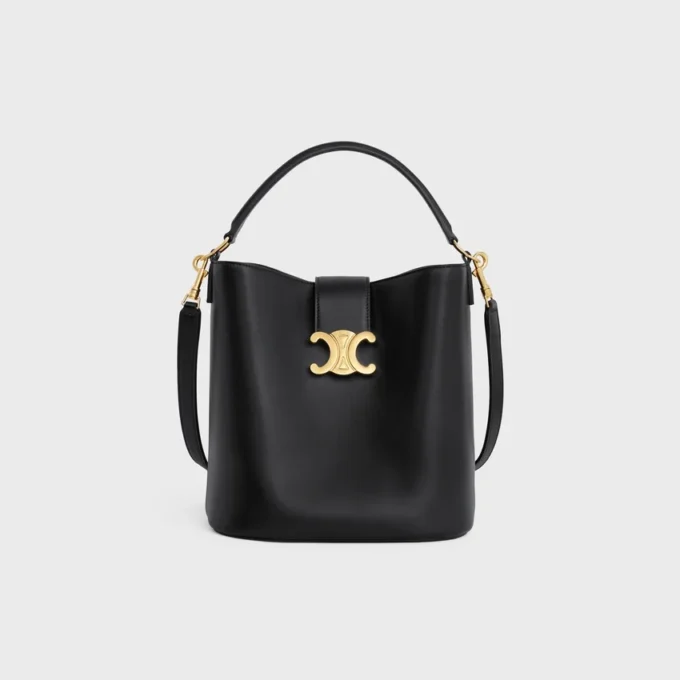 Medium Bucket Louise van glad kalfsleer