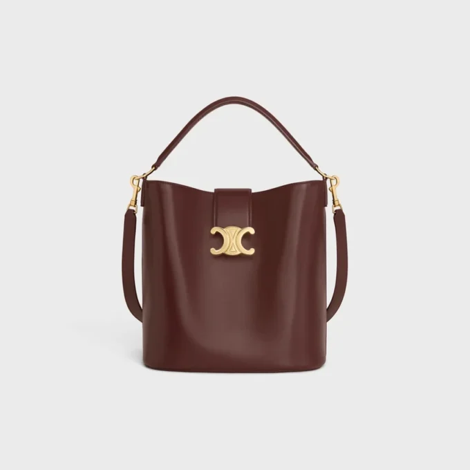 Medium Bucket Louise van glad kalfsleer