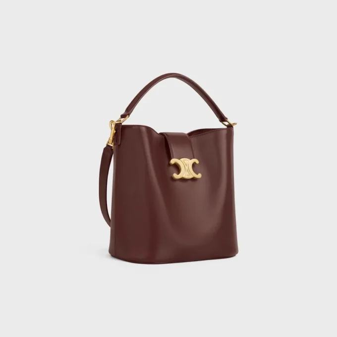 Medium Bucket Louise van glad kalfsleer