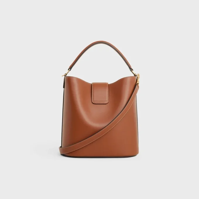 Medium Bucket Louise van glad kalfsleer