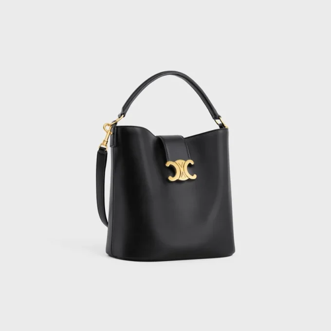 Medium Bucket Louise van glad kalfsleer