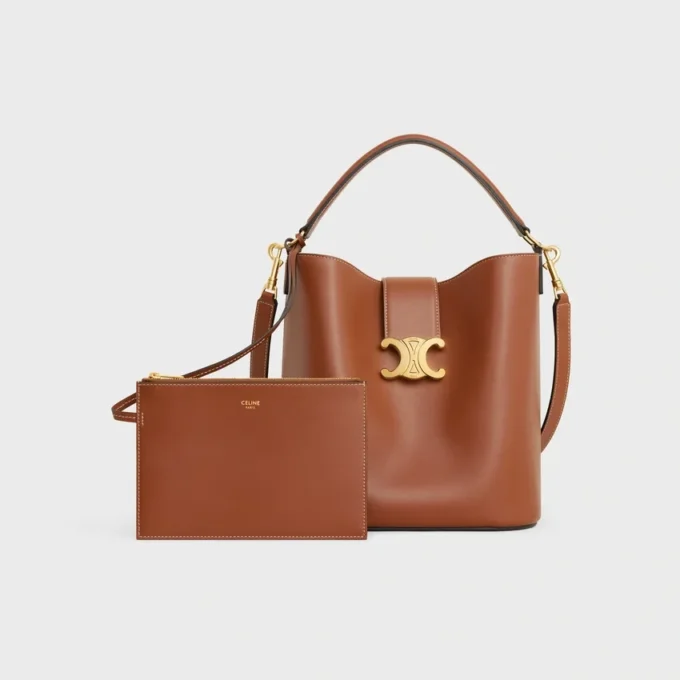 Medium Bucket Louise van glad kalfsleer