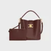 Medium Bucket Louise van glad kalfsleer